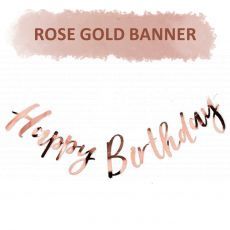 Rose Gold Letter Banner