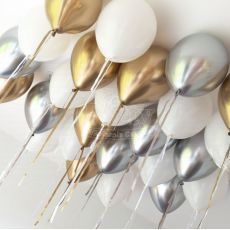Stylish Metallic Chrome Helium Balloon Inspiration