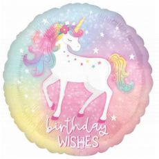 Unicorn Enchanted Birthday Anagram Balloon Singapore