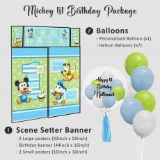 Mickey Mouse 1st Birthday Balloon Package