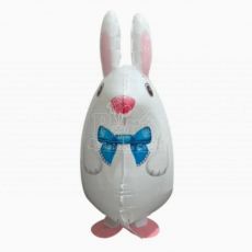 White Bunny Walking Pet Balloon