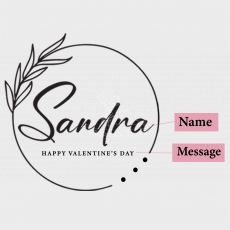 Rose Gold Personalised Bubble Balloon