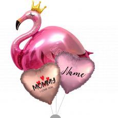 Personalised Flamingo Balloon For Mum