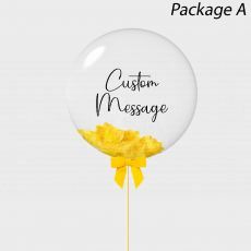 Yellow Sunshine Personalised Bubble Balloon