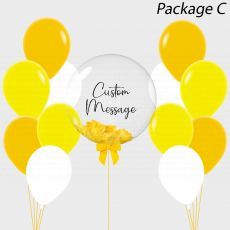 Yellow Sunshine Personalised Bubble Balloon