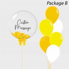Yellow Sunshine Personalised Bubble Balloon