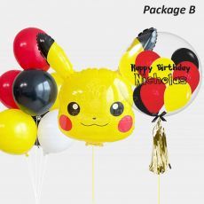 Pikachu Smiley Personalised Pokemon Balloon