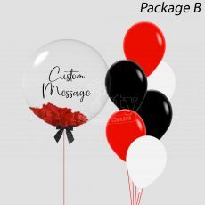 Red Tango Personalized Bubble Balloon GiftRed Tango Personalized Bubble Balloon Gift