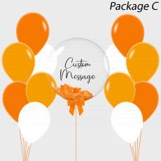 Tangerine Personalized Bubble Balloon Gift