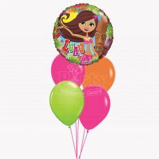 Aloha Hula Girl Helium Balloon Bouquet
