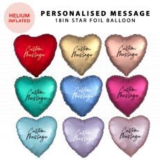 Customised Heart Shape Foil Balloon