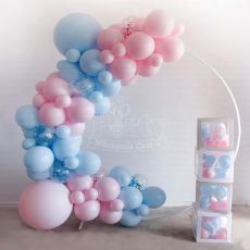 Gender Reveal Round Balloon Arch Package