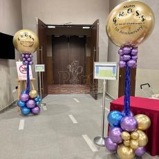 Glittery Balloon Column
