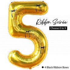 Gold Ribbon Soiree Balloon Coquette Party
