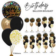 Happy Birthday Confetti Helium Balloon Singapore Delivery