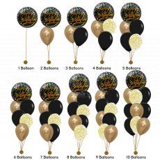 Happy Birthday Confetti Helium Balloon