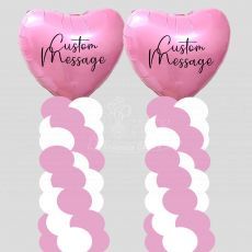 Heart Shape Love Balloon Pillar