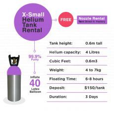 X-Small Helium Tank 3 Days Rental Singapore