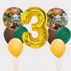 Safari Jungle Number Balloon Package