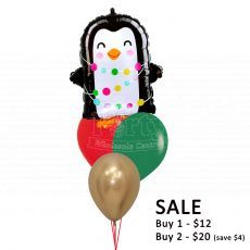 Merry Christmas Penguin Balloon