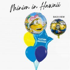 Minion Hawaii Personalized Bubble Balloon