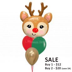 Merry Christmas Reindeer Helium Balloon Party Wholesale