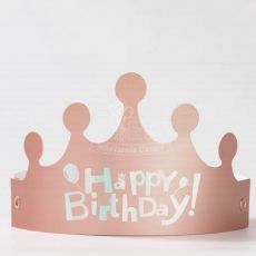 Birthday Crown Party Hat Rose Gold