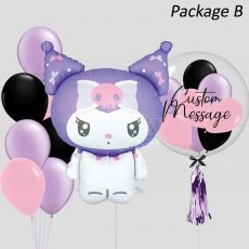 Purple Kuromi Personalised Balloon by Sanrio