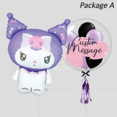 Purple Kuromi Personalised Balloon by Sanrio
