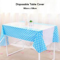 Blue Polka Dot Table Cover
