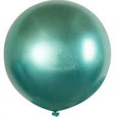 Chrome Green Giant Latex Balloon 36in