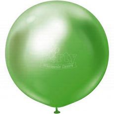 Chrome Lime Green Latex Balloon