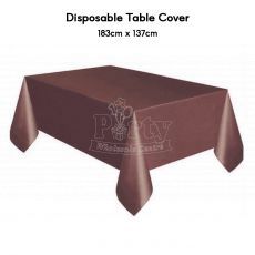 Dark Brown Disposable Table Cover