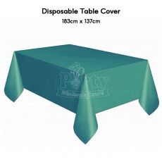 Dark Green Disposable Table Cover Party Supplies