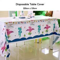 Dinosaur Happy Birthday Disposable Table Cover