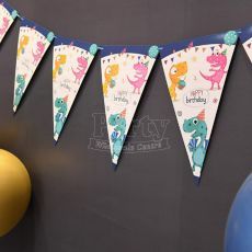 Dinosaur Happy Birthday Bunting Banner