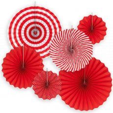 Red Paper Fan National Day Sinapore