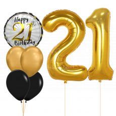 Glamorous 21st Birthday Party Balloon Decoration