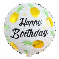 Happy Birthday Pineapple Foil Balloon Singapore