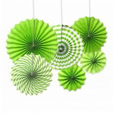 Green Paper Fan Party Supplies