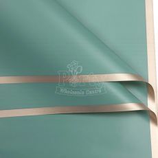 Green Gold Rim Flower Wrapper Party Wholesale