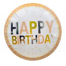 Happy Birthday Ivory Confetti Balloon Party Wholesale