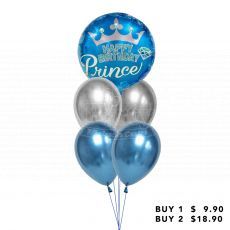 Happy Birthday Prince Helium Balloon