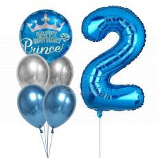 Happy Birthday Prince Number Balloon