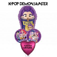 KPOP Demon Hunter Rumi Customised Balloon Bouquet
