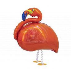 $1 Balloon Deal Orange Flamingo Pet walker