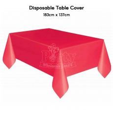 Red Disposable Table Cover Party Wholesale