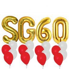 SG60 Helium Balloon National Day Singapore