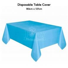 Sky Blue Disposable Table Cover