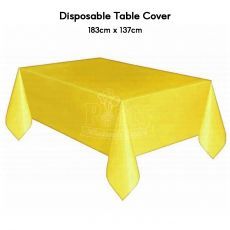 Yellow Disposable Table Cloth Party Supplies